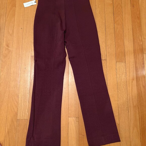 NWT Anthropologie The Poppy Kick Flare Pull-On Pants by Maeve COCOA PLUM - Picture 7 of 10